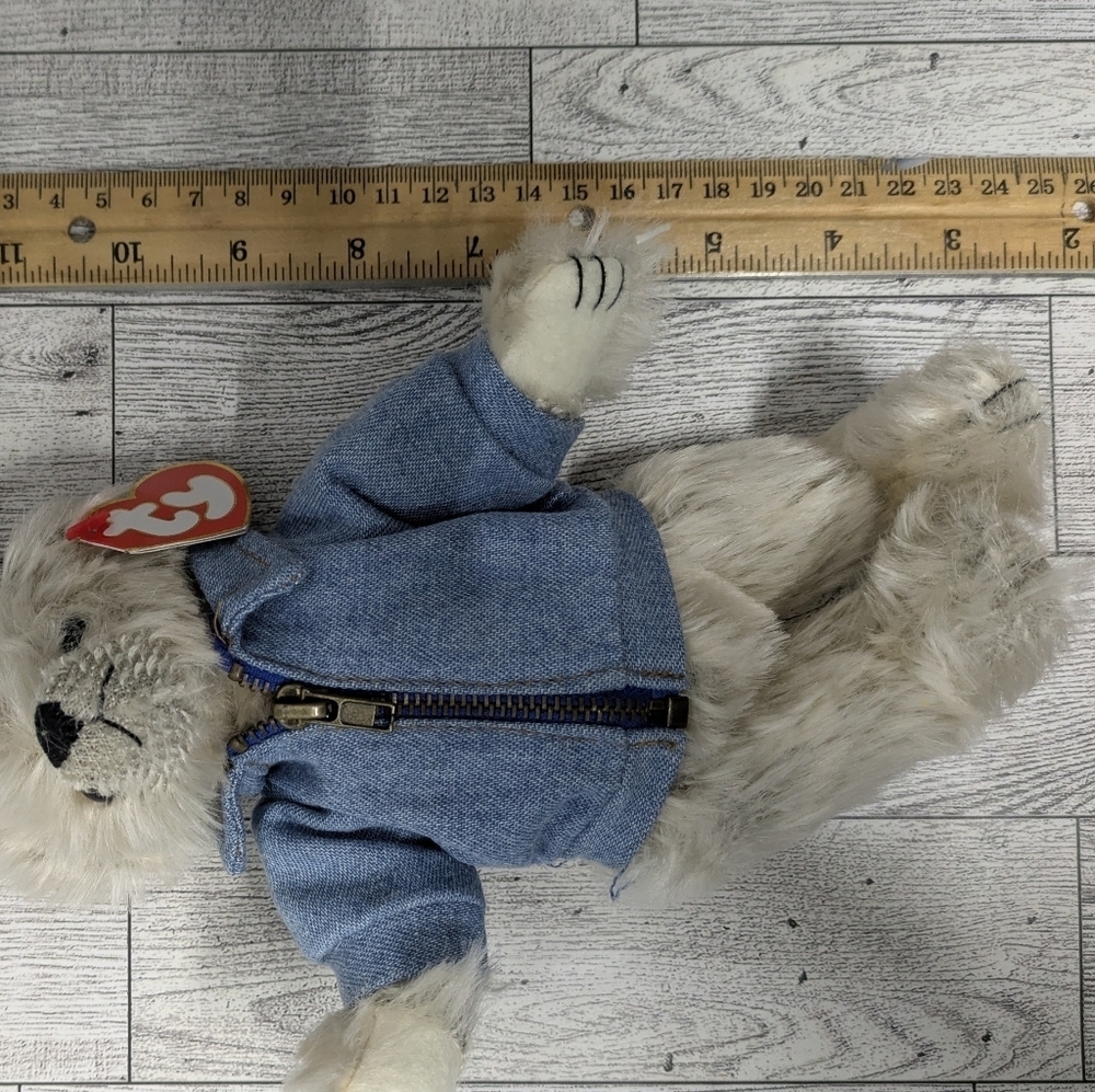 Ty mckinley Plush Bear with Blue Jacket - Picture 2 of 5